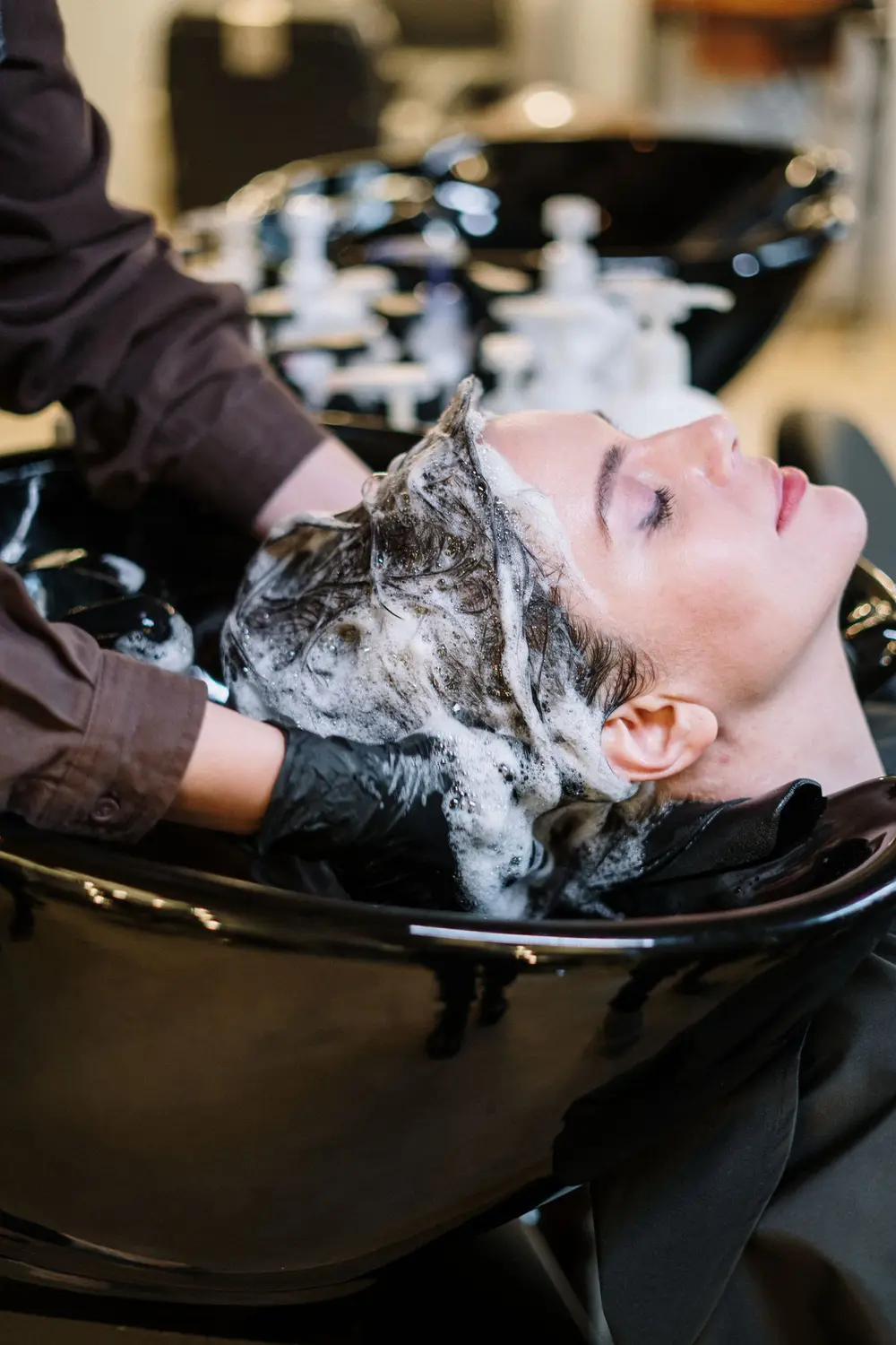 Soin du cheveu en salon (photo d'illustration)